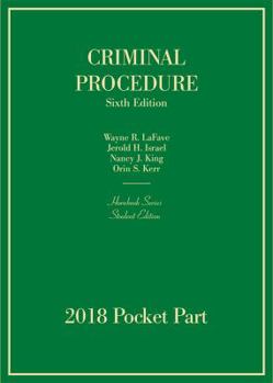 Paperback Criminal Procedure, Hornbook Series, Student Edition, 2018 Pocket Part Book