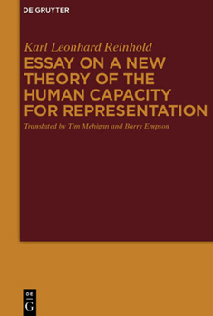 Paperback Essay on a New Theory of the Human Capacity for Representation Book