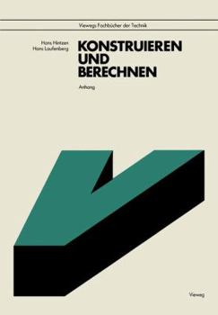 Paperback Anhang Zu Konstruieren Und Berechnen [German] Book