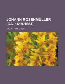 Paperback Johann Rosenmüller (ca. 1619-1684) (German Edition) [German] Book