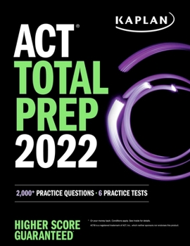 Paperback ACT Total Prep 2022: 2,000+ Practice Questions + 6 Practice Tests Book