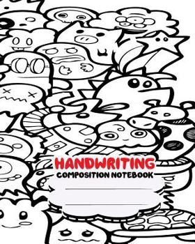 Handwriting Composition Notebook, 8 X 10 Inch 200 Page, : Primary Composition Book for Kindergarten First, 2nd, 3rd and 4th Grade