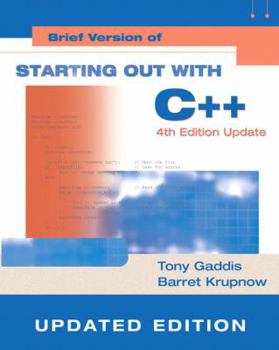 Paperback Starting Out with C++: Brief Version Update Book
