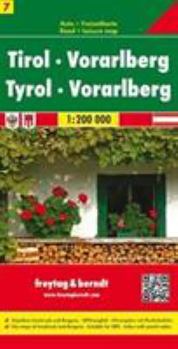 Map Tyrol - Vorarlberg, road map 1:200,000 Book