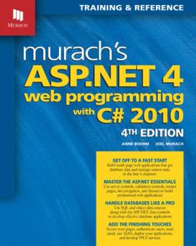 Paperback Murach's ASP.Net 4 Web Programming with C# 2010 Book