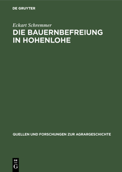 Hardcover Die Bauernbefreiung in Hohenlohe [German] Book