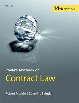 Paperback Poole's Textbook on Contract Law Book