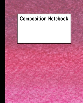 Paperback Composition Notebook: Pink Pastel Art Book