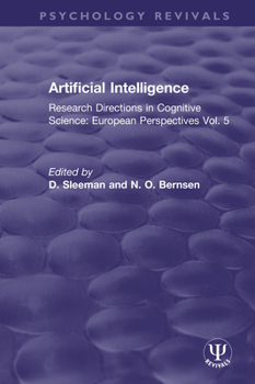 Hardcover Artificial Intelligence: Research Directions in Cognitive Science: European Perspectives Vol. 5 Book