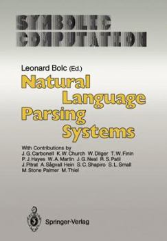 Paperback Natural Language Parsing Systems Book