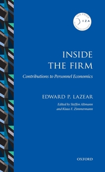 Hardcover Inside the Firm: Contributions to Personnel Economics Book