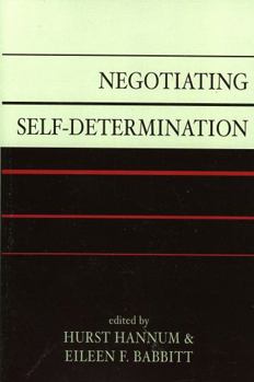 Hardcover Negotiating Self-Determination Book