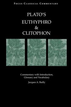 Paperback Euthyphro and Clitophon Book