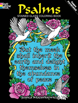 Paperback Psalms Stained Glass Coloring Book
