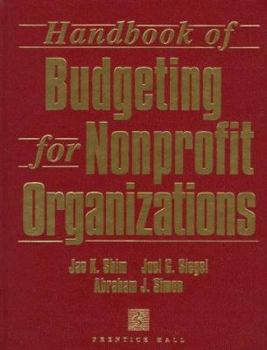 Hardcover Handbook of Budgeting for Nonprofit Organizations Book