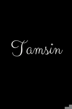 Paperback Tamsin: notebook with the name on the cover, elegant, discreet, official notebook for notes Book