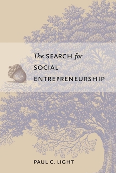 Paperback The Search for Social Entrepreneurship Book