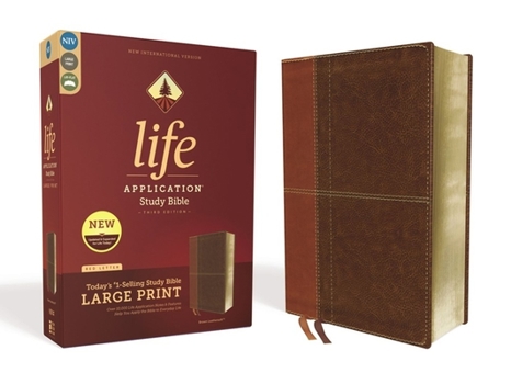 Imitation Leather Niv, Life Application Study Bible, Third Edition, Large Print, Leathersoft, Brown, Red Letter Edition [Large Print] Book