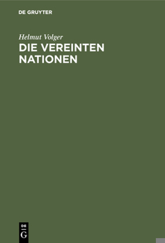 Hardcover Die Vereinten Nationen [German] Book