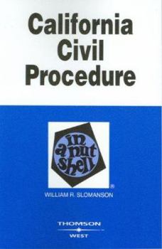 Paperback California Civil Procedure in a Nutshell (Nutshell Series) Book