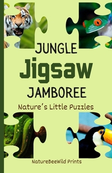 Paperback Jungle Jigsaw Jamboree: A Fun Animal Guessing Game for Kids Book