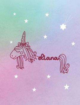 Paperback Eliana: Unicorn Name Notebook Book