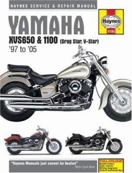 Hardcover Yamaha XVS650 & 1100 (Drag Star, V-Star) 97 to 05 (Haynes Service & Repair Manual) Book