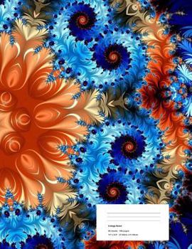 Paperback Motif Composition Notebook: College Ruled 90 Sheets 8.5" x11" Book