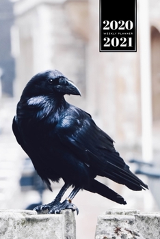 Paperback Raven Crow Corvus Bird Watching Week Planner Weekly Organizer Calendar 2020 / 2021 - In the City: Cute Wildlife Animal Pet Bullet Journal Notebook Dia Book