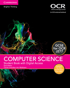 Paperback GCSE Computer Science for OCR Student Book with Digital Access (2 Years) Updated Edition Book