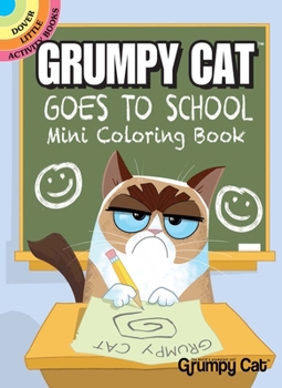 Paperback Grumpy Cat Goes to School Mini Coloring Book