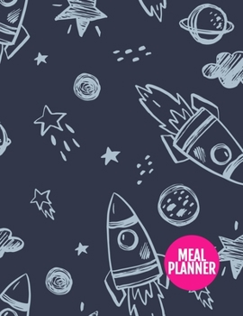 Meal Planner: Cute 52 Week Food Planner & Grocery list Menu Food Planners Prep Book Eat Records Journal Diary Notebook Log Book | Large 8.5 x 11 Inch | 110 Pages  - Product Code XL 034422