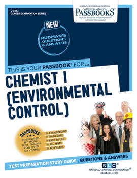 Paperback Chemist I (Environmental Control) (C-2983): Passbooks Study Guide Volume 2983 Book