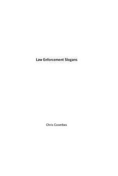 Law Enforcement Slogans