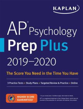 Paperback AP Psychology Prep Plus 2019-2020: 3 Practice Tests + Study Plans + Targeted Review & Practice + Online Book