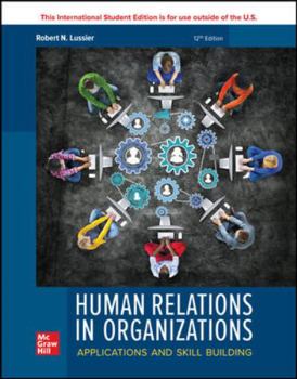 Paperback ISE Human Relations in Organizations: Applications and Skill Building Book
