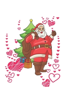Paperback Christmas Santa Hearts Notebook: Graph Paper Journal 6x9 - 120 Pages Book