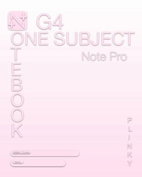 Paperback N+ G4, One Subject Notebook- Plinky Theme, Note Pro (107 Pages) Book