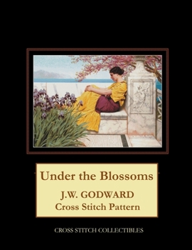 Paperback Under the Blossoms: J.W. Godward Cross Stitch Pattern [Large Print] Book