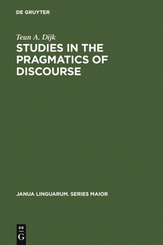 Hardcover Studies in the Pragmatics of Discourse [German] Book