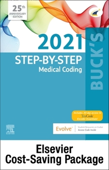 Paperback Buck's Step-By-Step Medical Coding, 2021 Edition - Text and Workbook Package Book