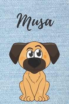 Musa Tagebuch Hunde / Notizbuch / Malbuch / Journal / DIN A5 / Geschenk: individuelles personalisiertes blanko Jungen & Männer Namen Notizbuch, ... ... Geschenk für Männer. (German Edition)