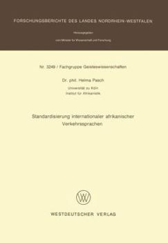 Paperback Standardisierung Internationaler Afrikanischer Verkehrssprachen [German] Book