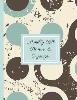 Paperback Monthly Bill Planner and Organizer- Foxglove: Budget Planning, Financial Planning Journal, Balance Budget Book