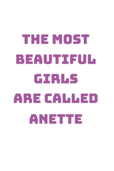 Paperback Anette Girl Woman Notebook: Graph Paper Journal 6x9 - 120 Pages Book