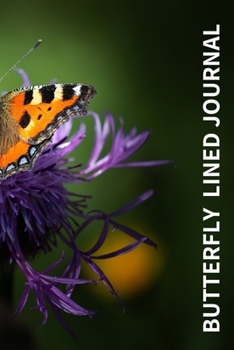 Butterfly Lined Journal: Cool Colourful Lined Journal, 120 Pages, 6 x 9, Blank Butterfly Journal To Write In
