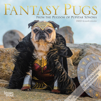 Calendar Fantasy Pugs 2021 Mini 7x7 Book