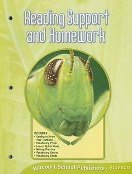 Paperback Harcourt Science: Reading Support and Homework Grade 6 Book
