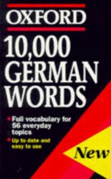 Paperback 10,000 German Words Book