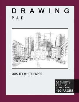 Drawing Pad: 8.5" X 11", Personalized Drawing Sketchbook, 100 pages, Durable Soft Cover, Premium Studio-[Professional Binding]